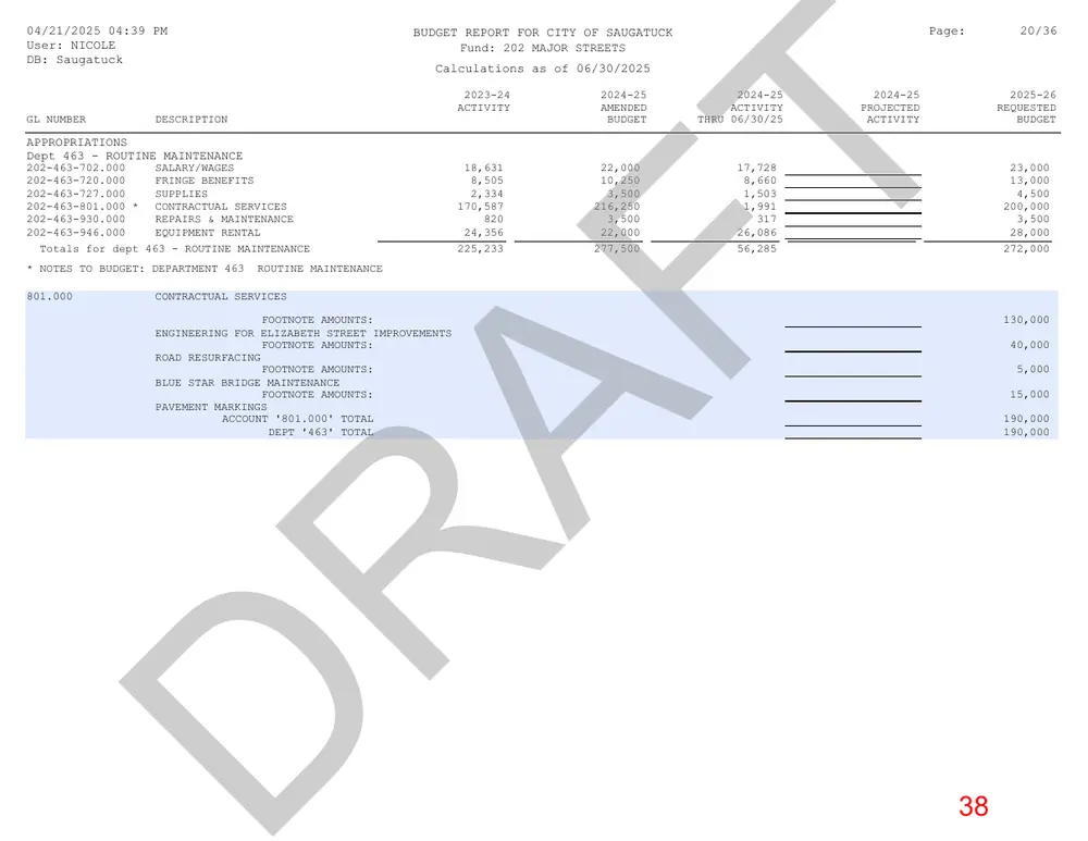 Page 38 of the packet; its text follows