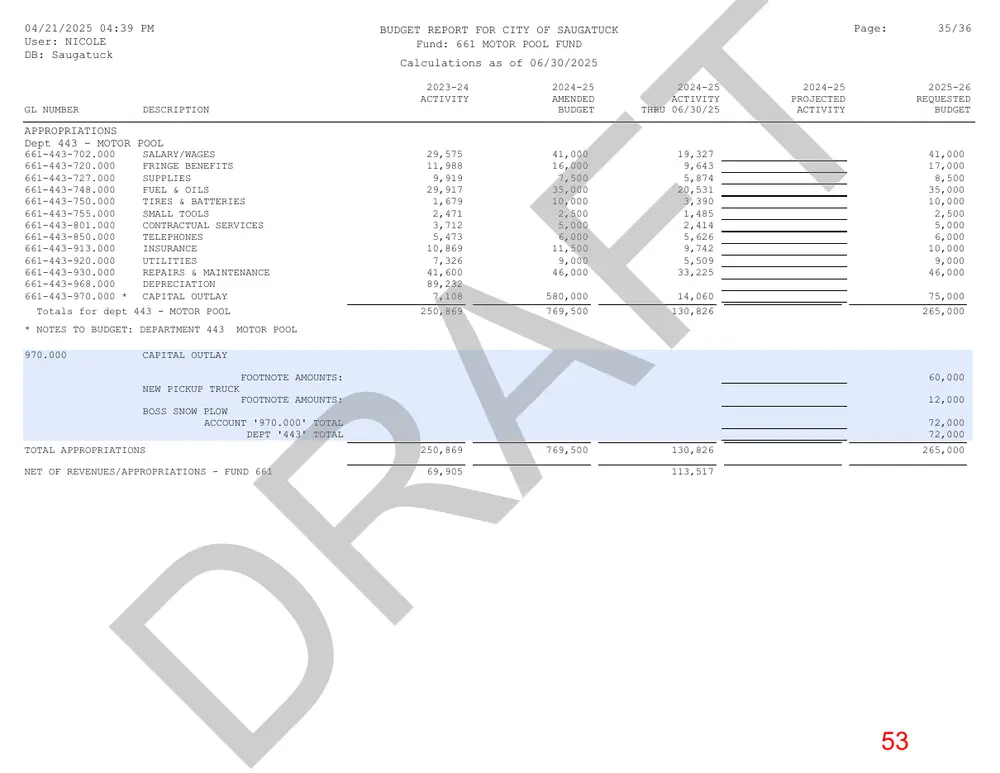 Page 53 of the packet; its text follows