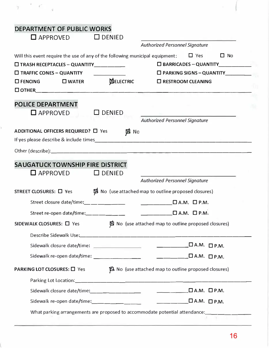 Page 16 of the packet; its text follows