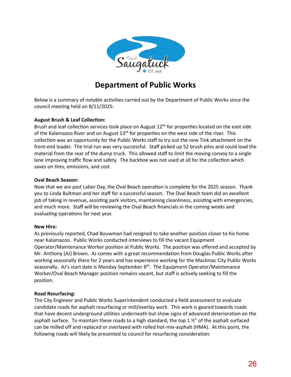 Page 26 of the packet; its text follows