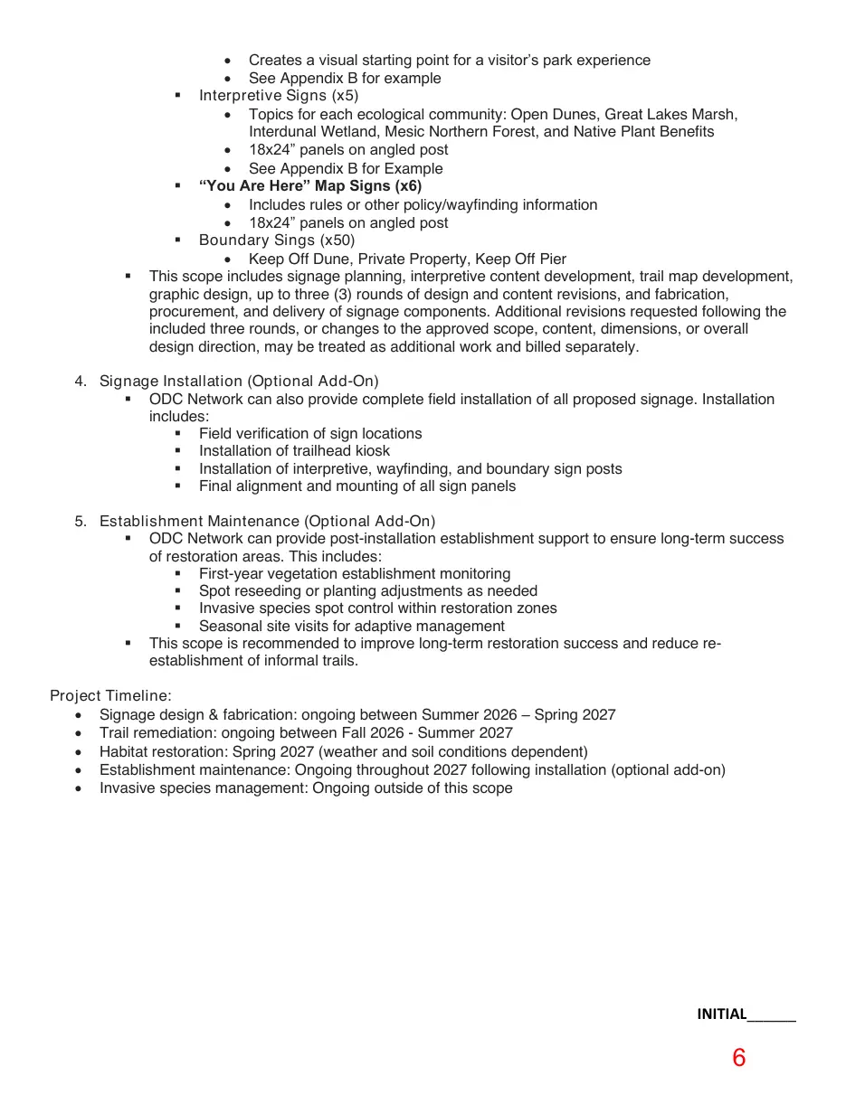 Page 6 of the packet; its text follows