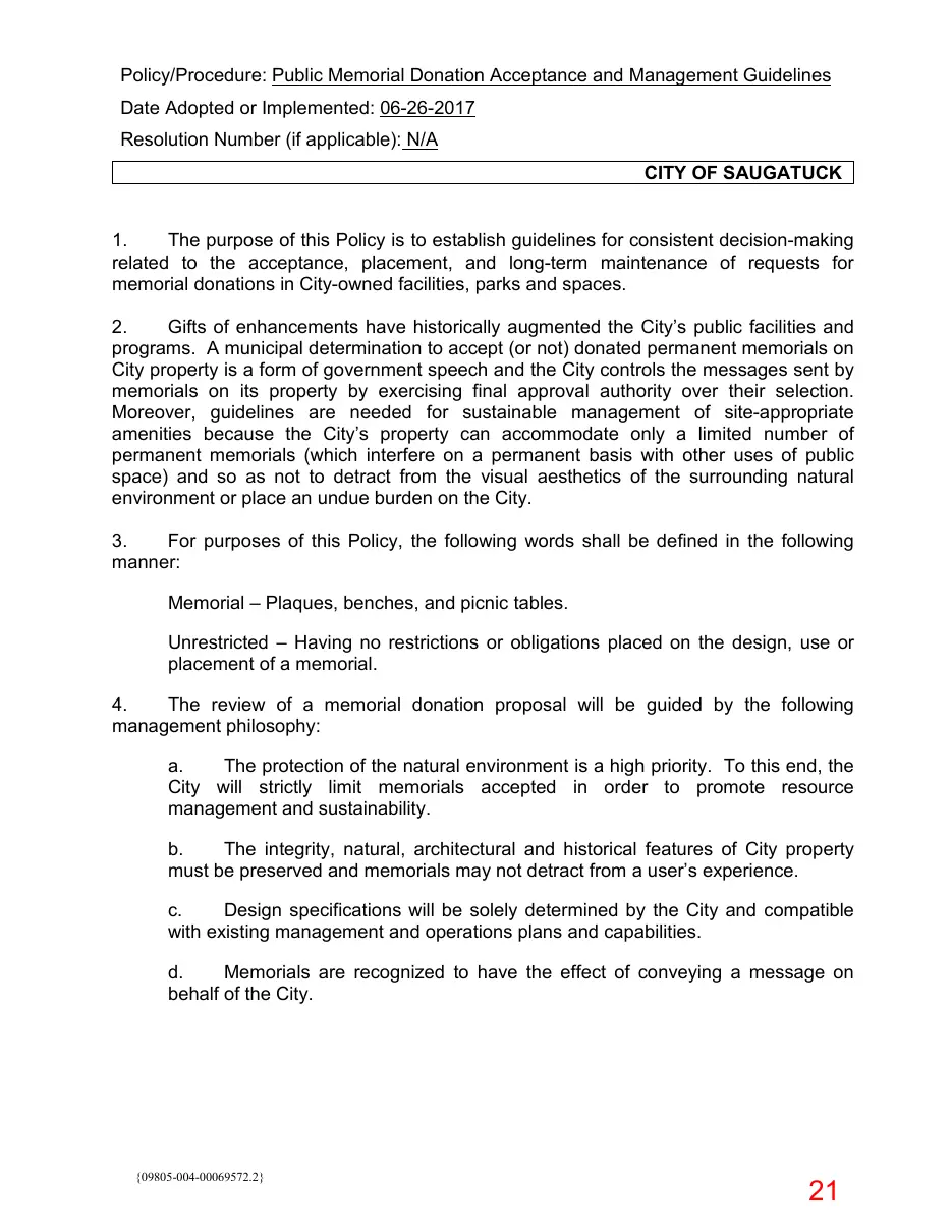 Page 21 of the packet; its text follows