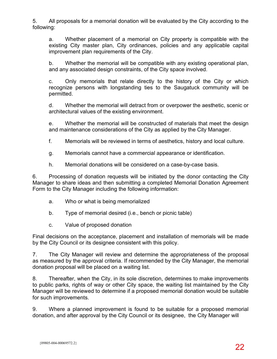 Page 22 of the packet; its text follows