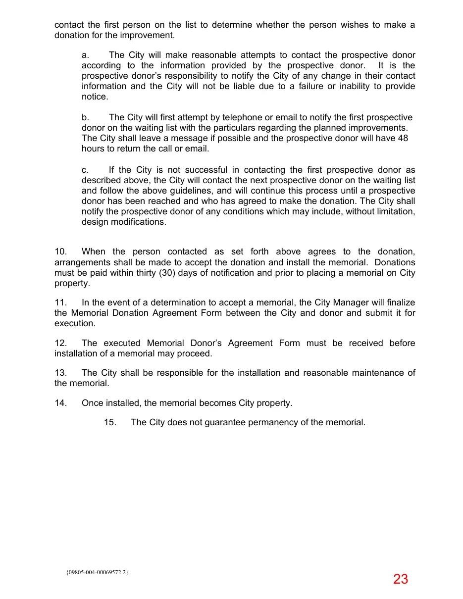 Page 23 of the packet; its text follows