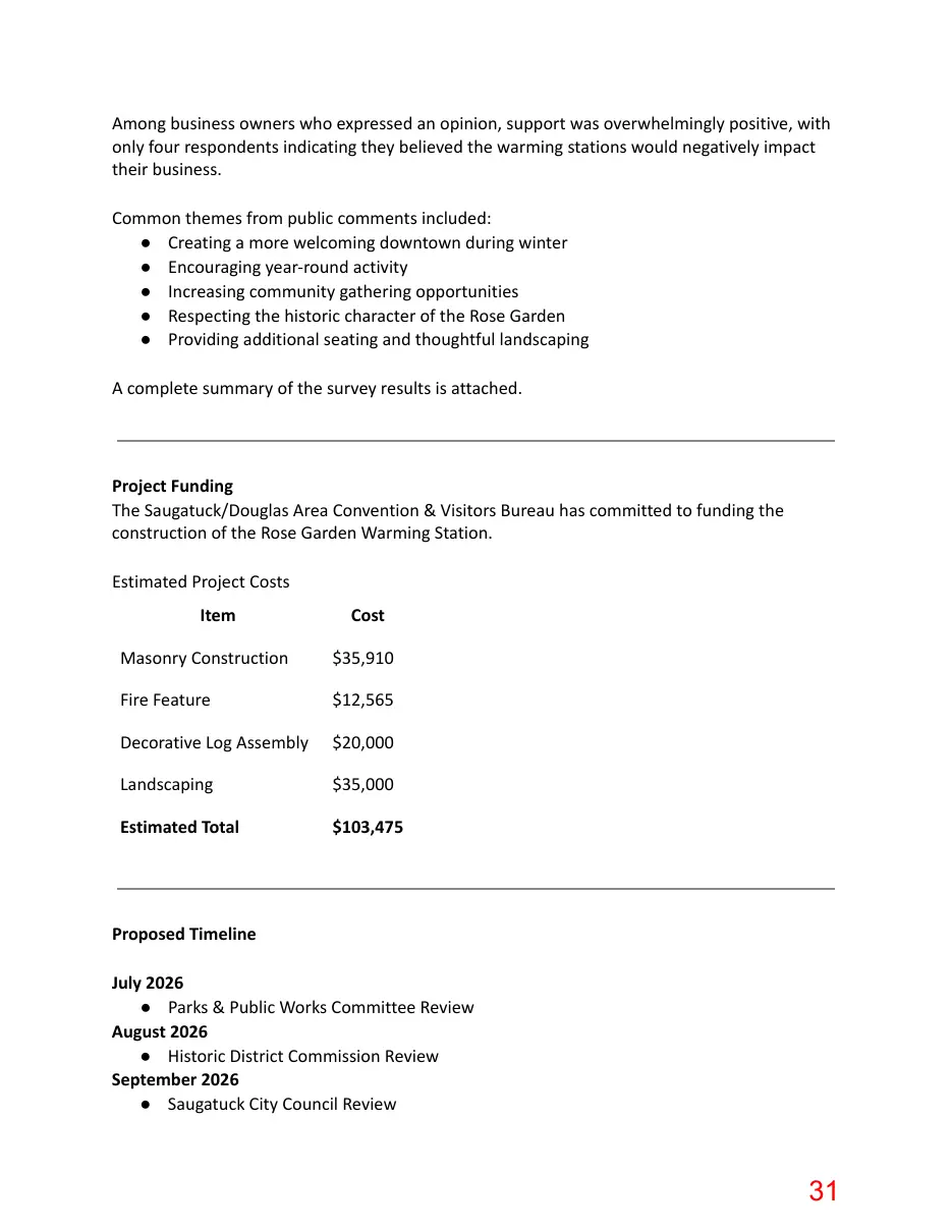 Page 31 of the packet; its text follows