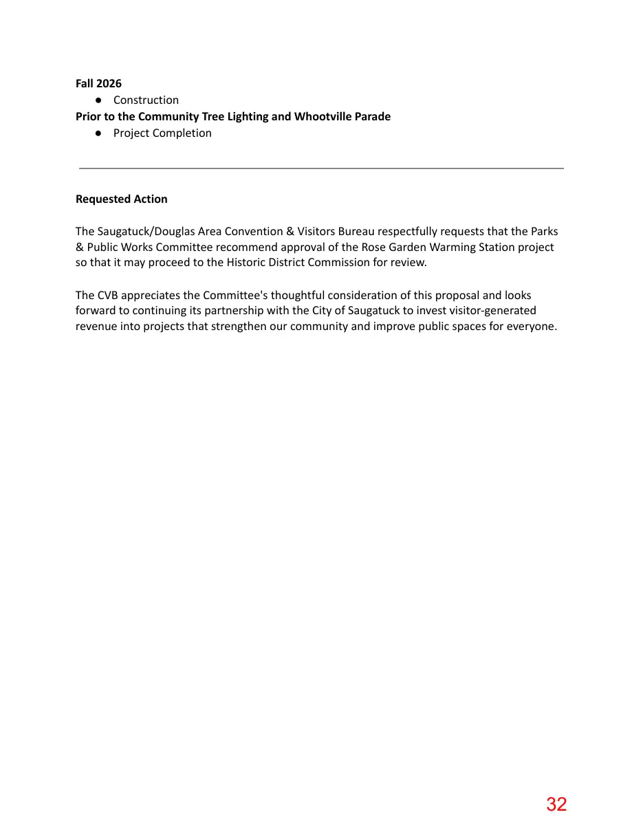Page 32 of the packet; its text follows