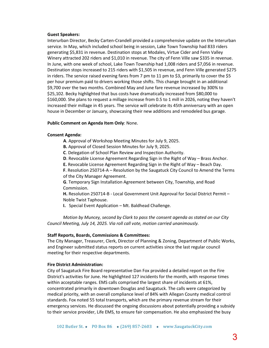 Page 3 of the packet; its text follows