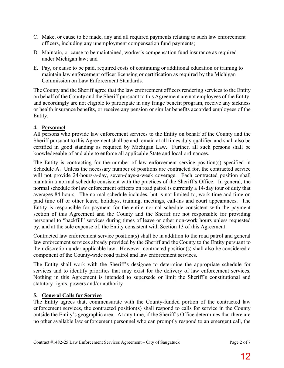 Page 12 of the packet; its text follows