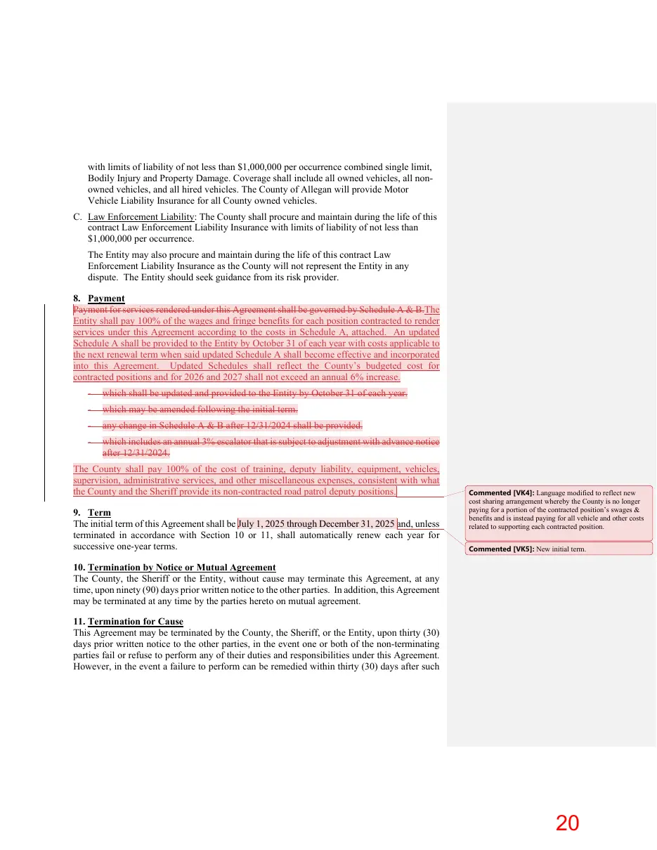 Page 20 of the packet; its text follows