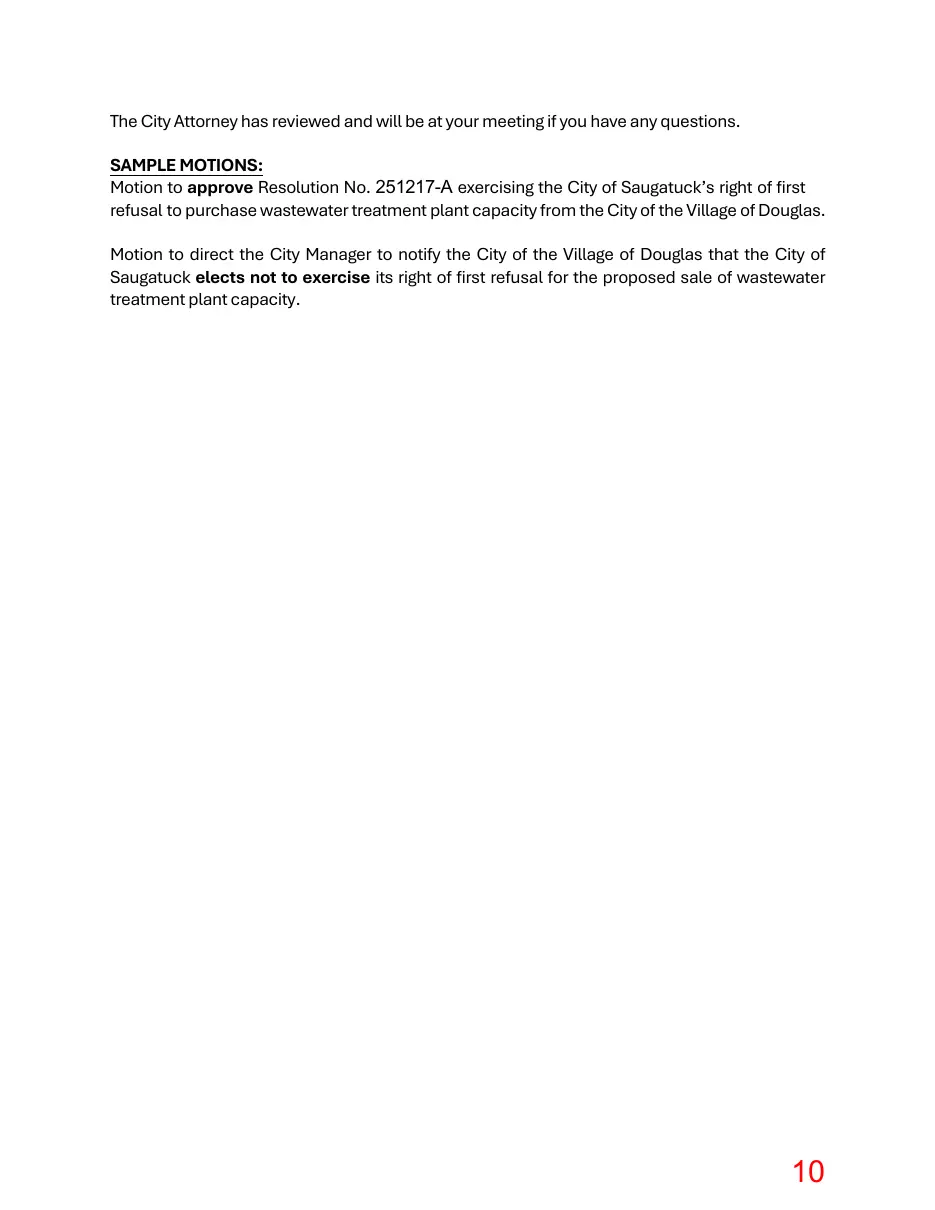 Page 10 of the packet; its text follows