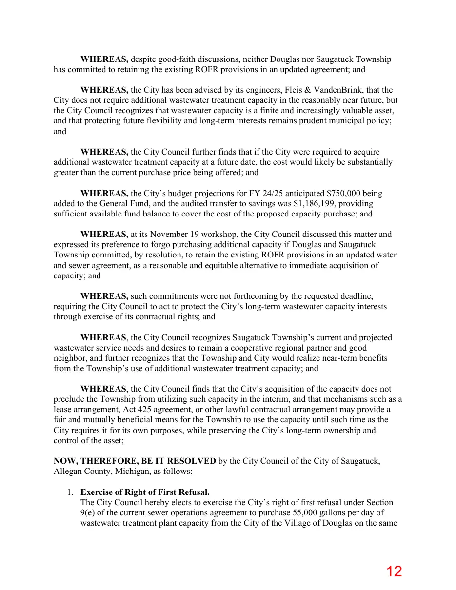 Page 12 of the packet; its text follows