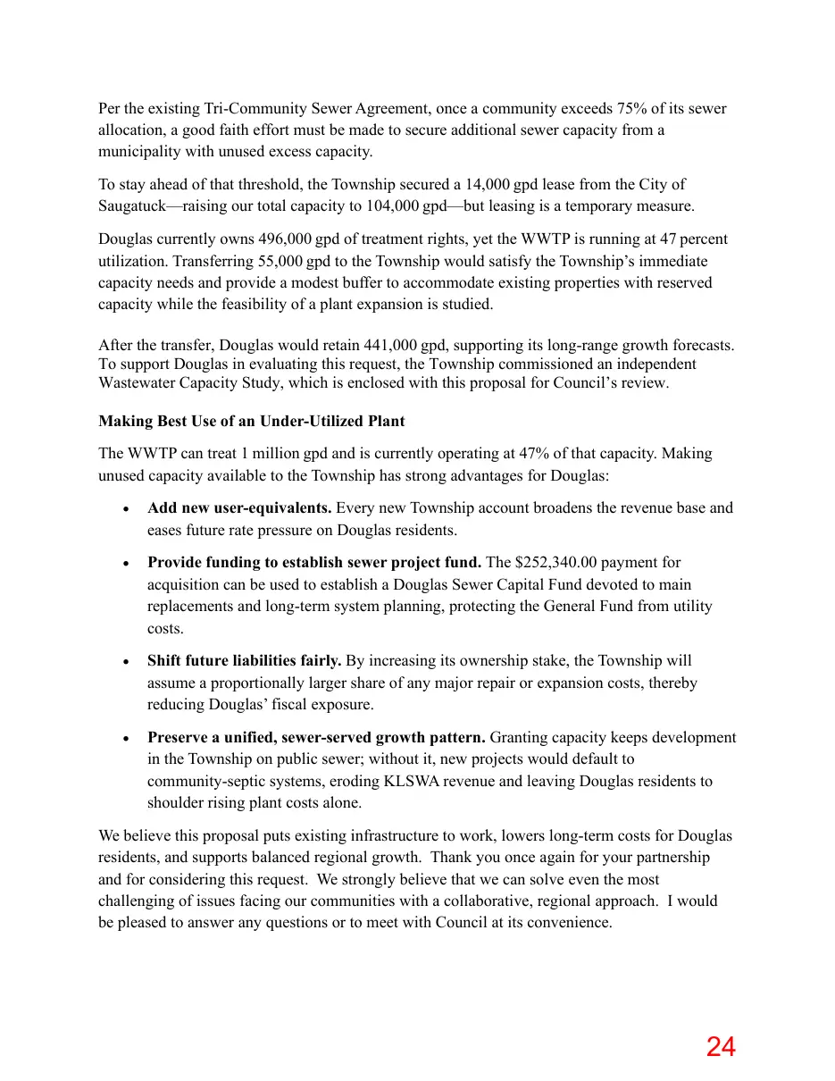 Page 24 of the packet; its text follows