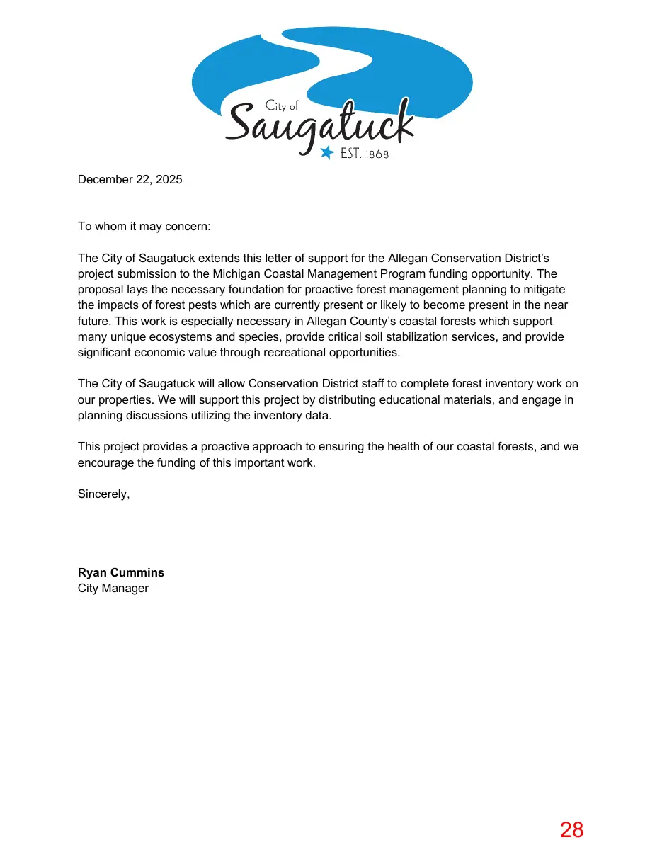 Page 28 of the packet; its text follows