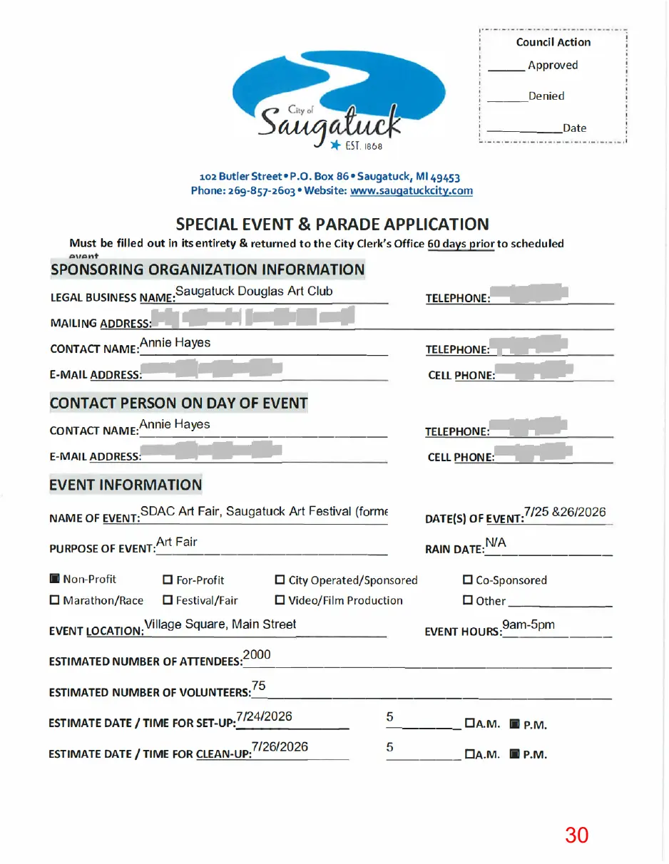 Page 30 of the packet, a scanned page