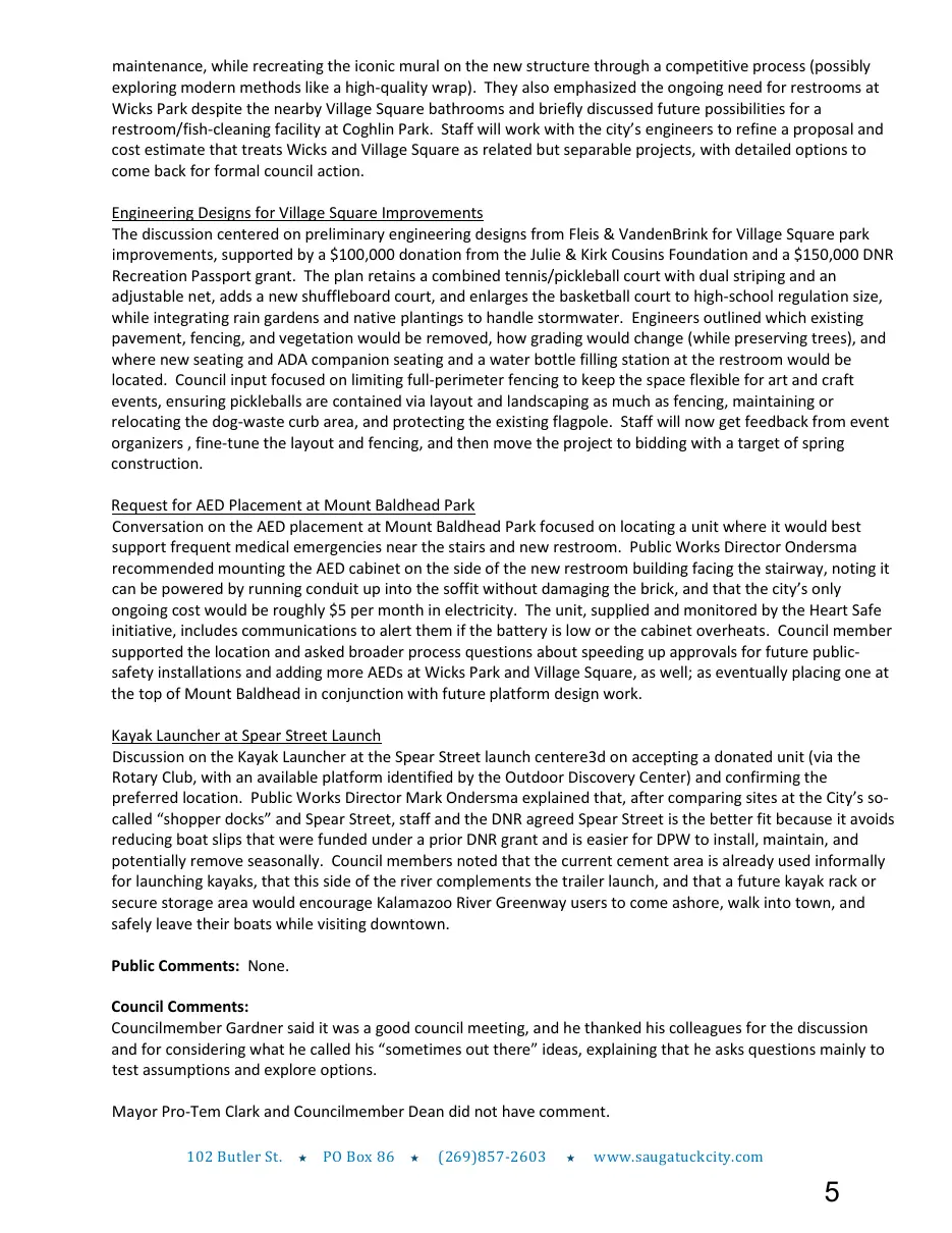 Page 5 of the packet; its text follows