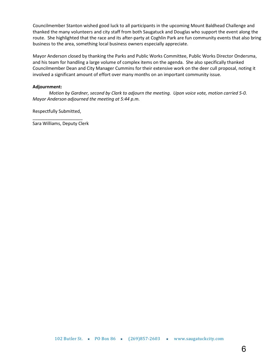 Page 6 of the packet; its text follows