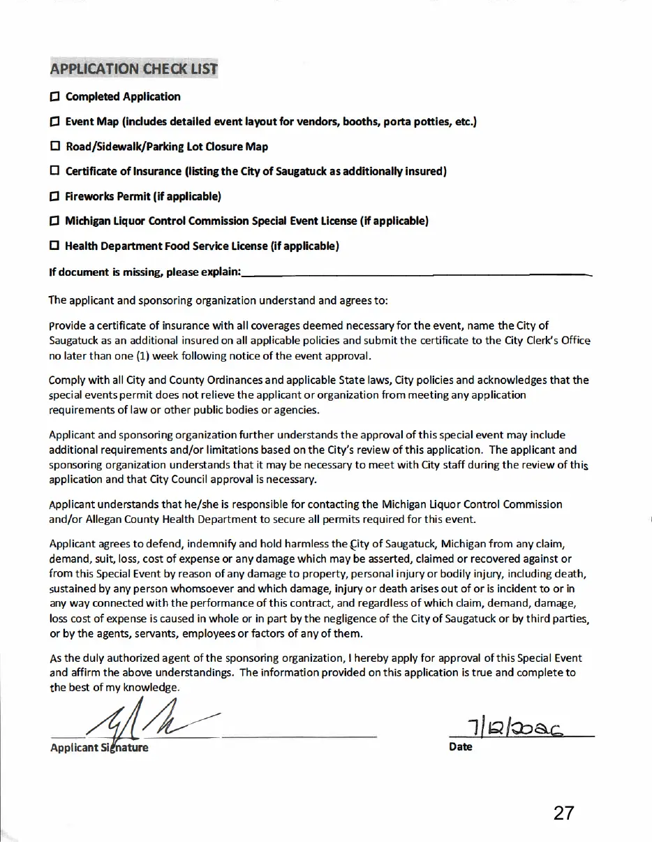 Page 27 of the packet, a scanned page