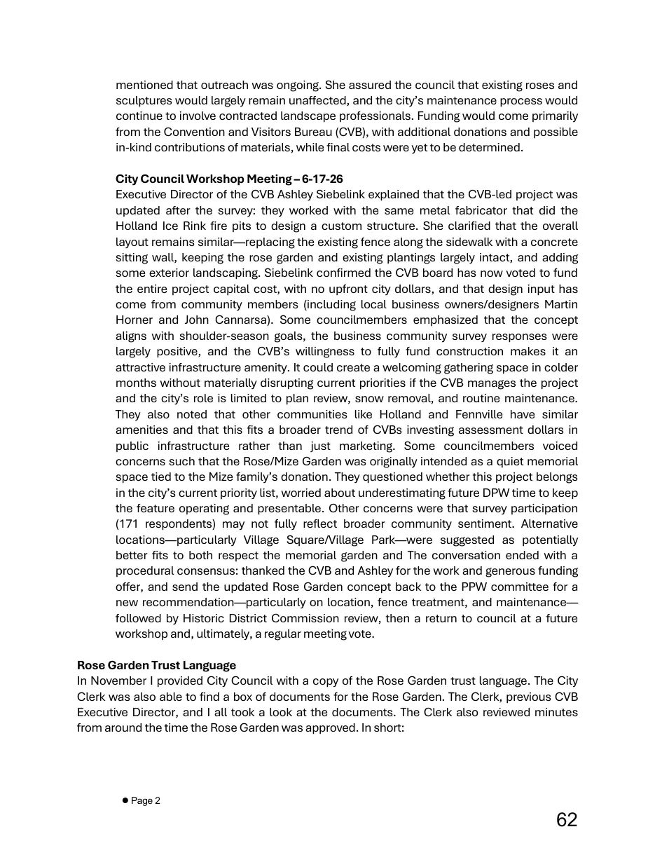 Page 62 of the packet; its text follows