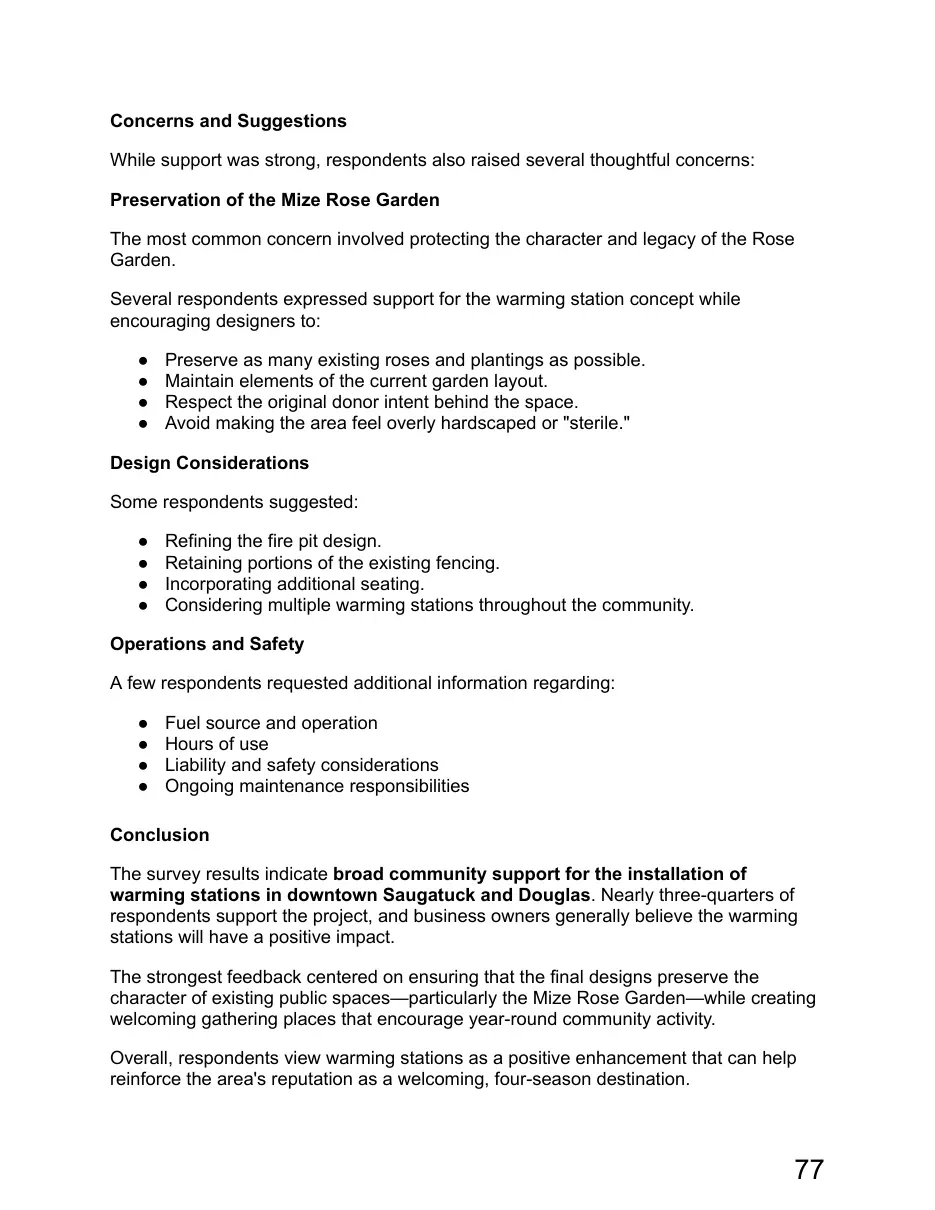 Page 77 of the packet; its text follows