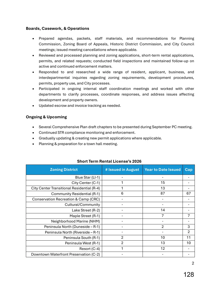 Page 128 of the packet; its text follows