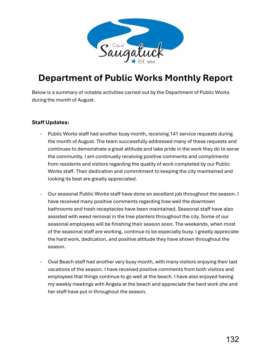 Page 132 of the packet; its text follows