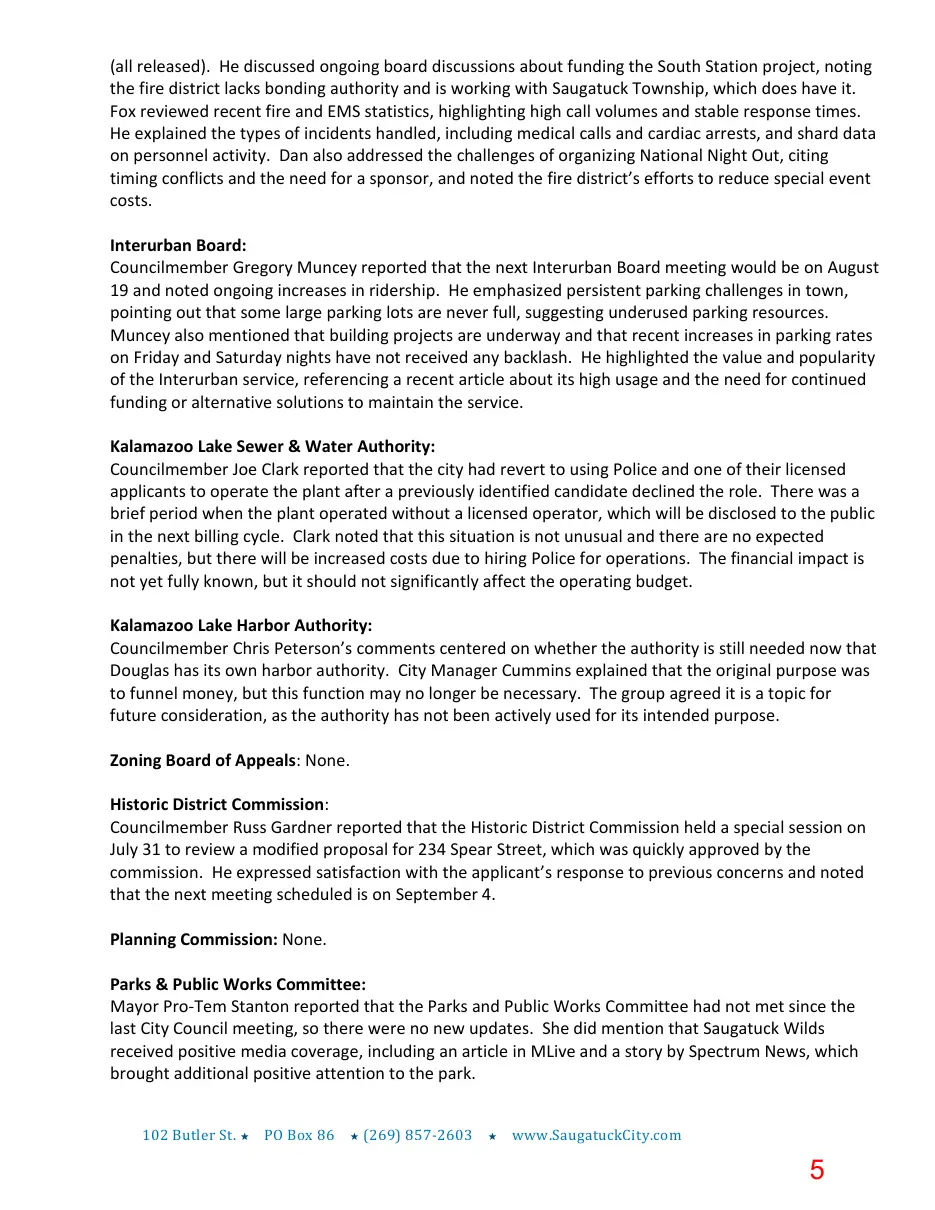 Page 5 of the packet; its text follows
