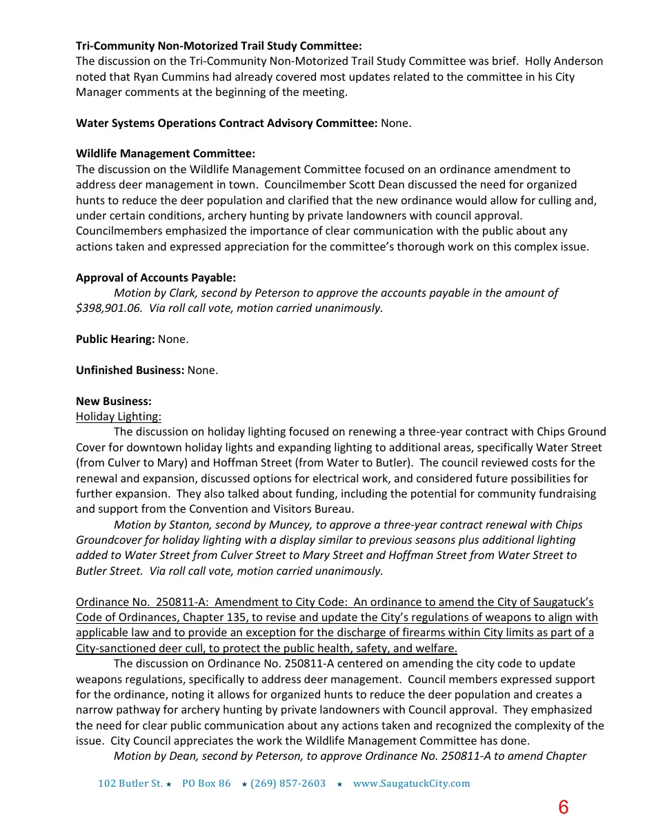 Page 6 of the packet; its text follows
