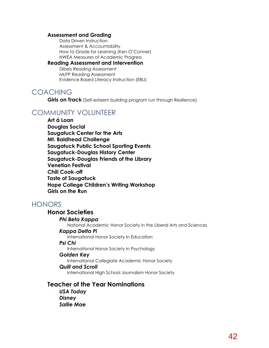 Page 42 of the packet; its text follows
