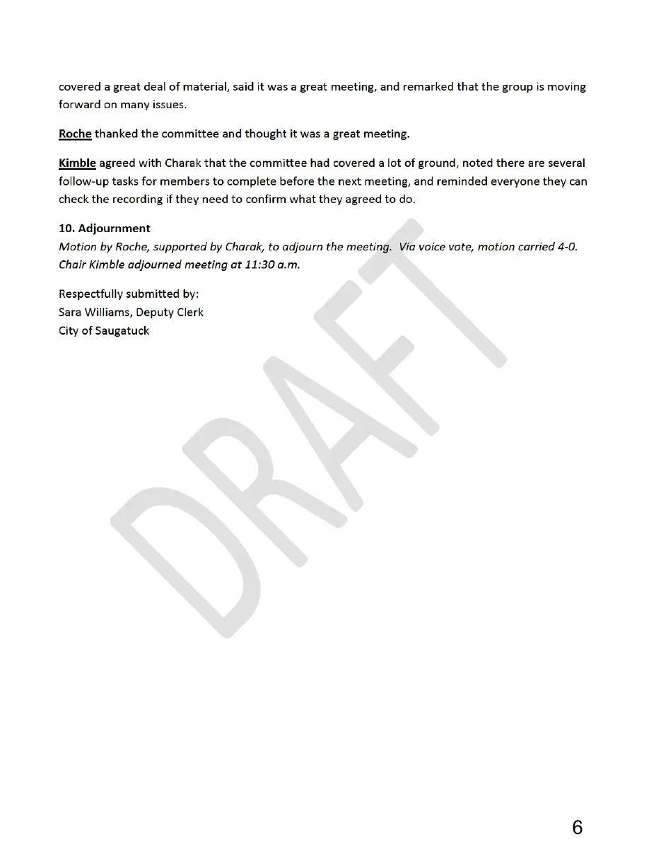 Page 6 of the packet, a scanned page