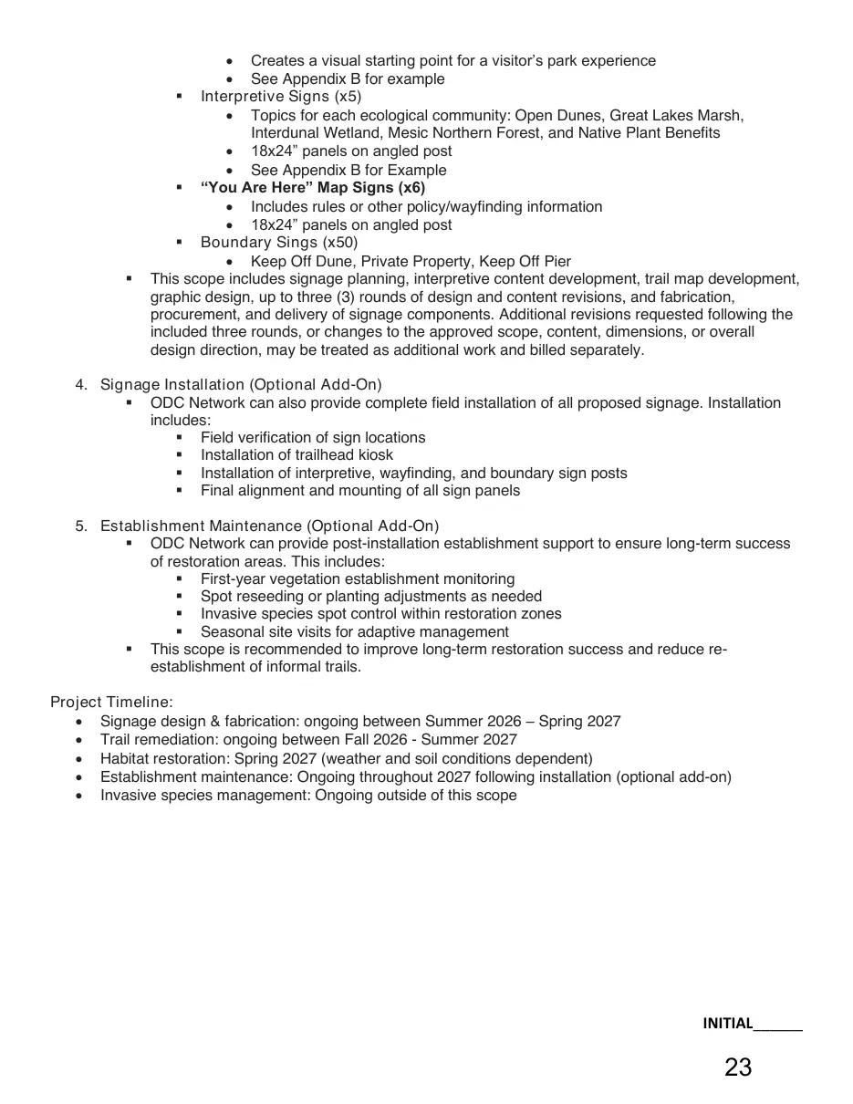 Page 23 of the packet; its text follows