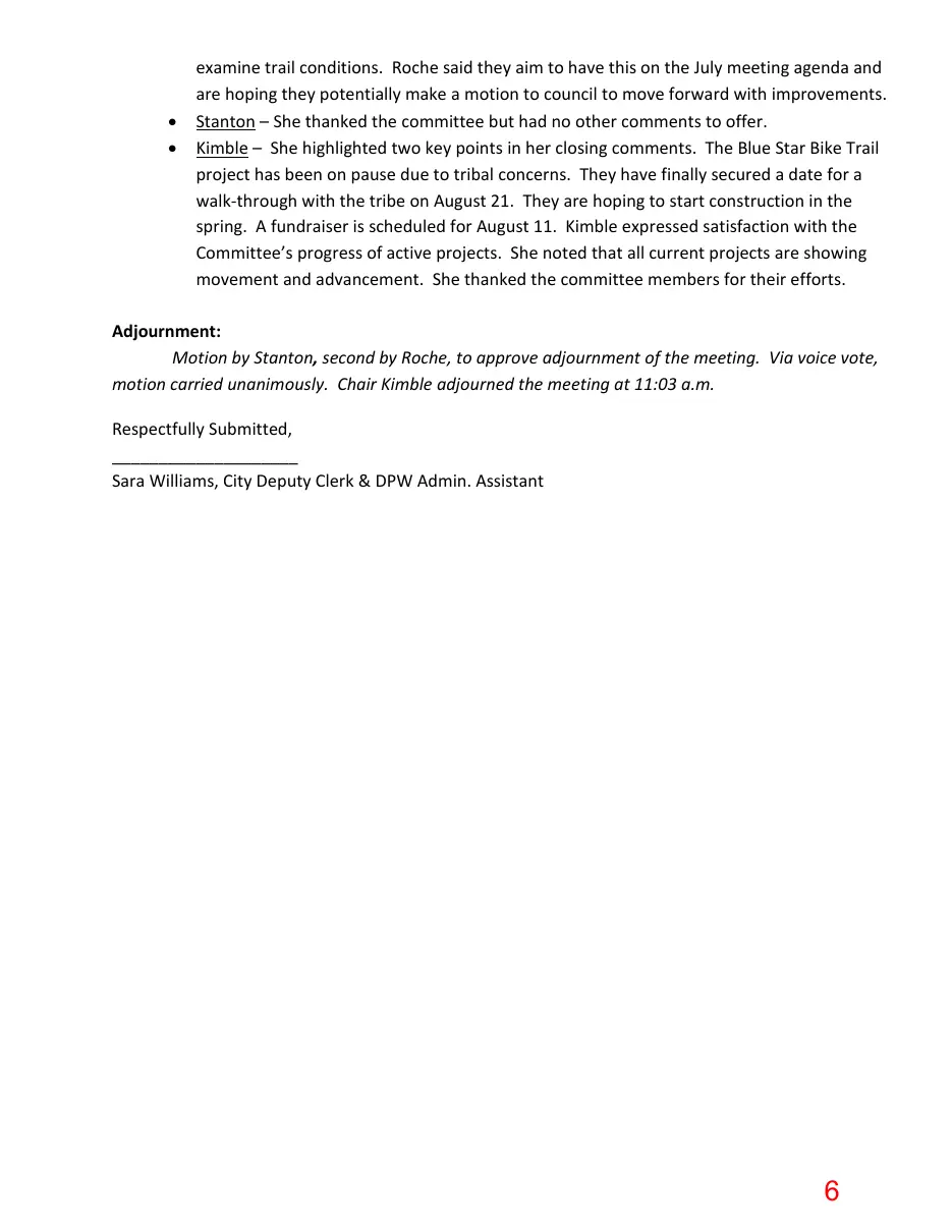Page 6 of the packet; its text follows
