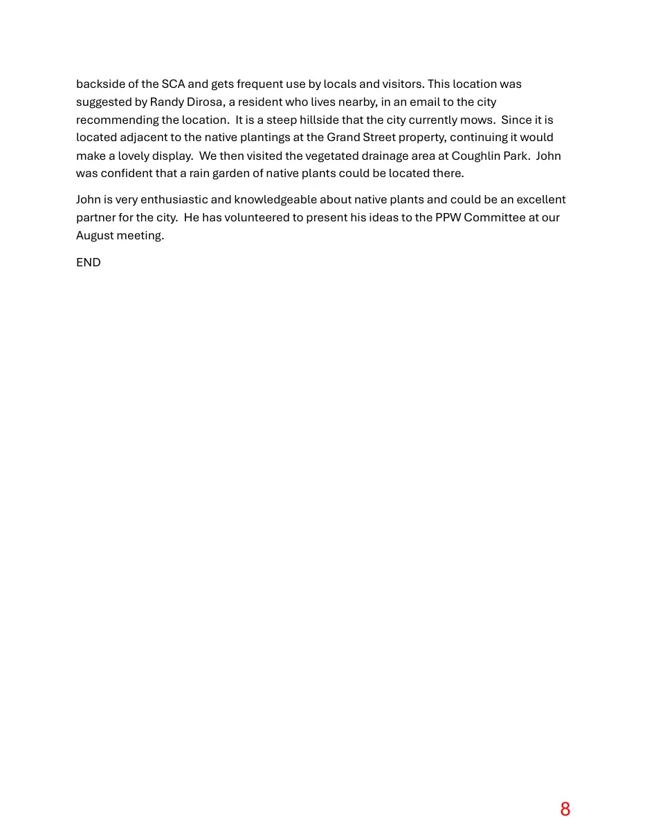 Page 8 of the packet; its text follows
