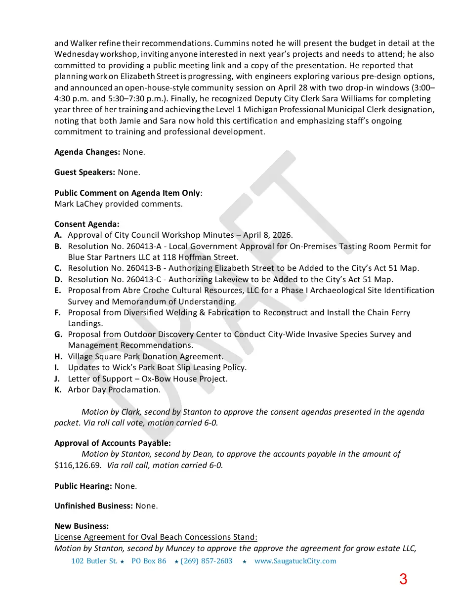 Page 3 of the packet; its text follows