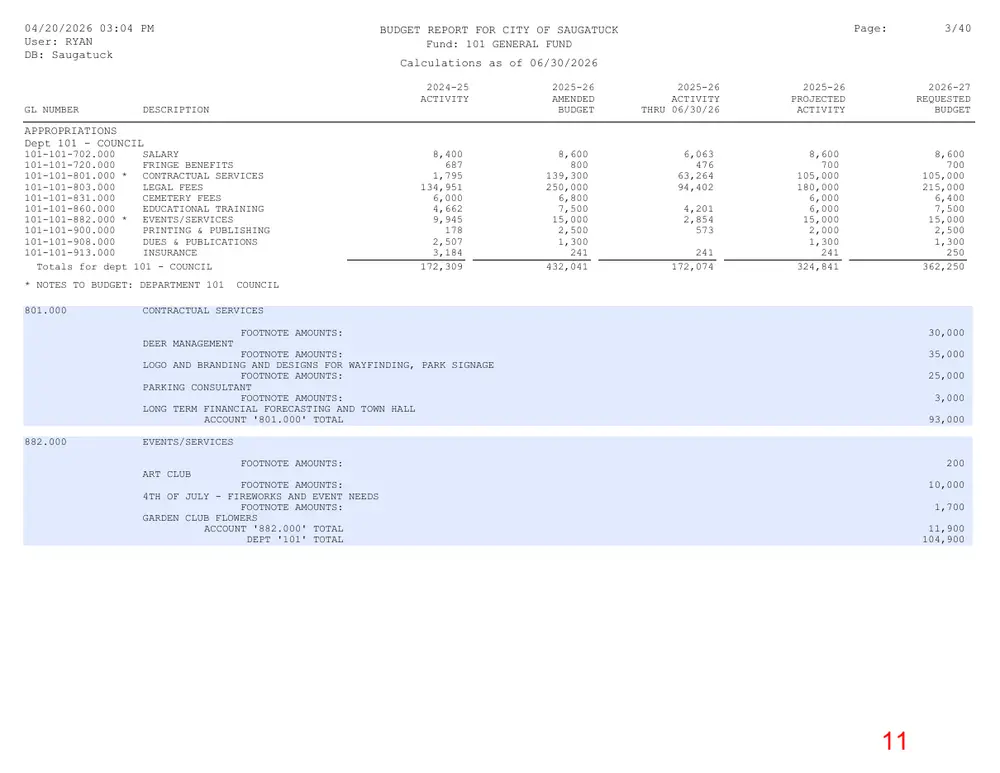 Page 11 of the packet; its text follows
