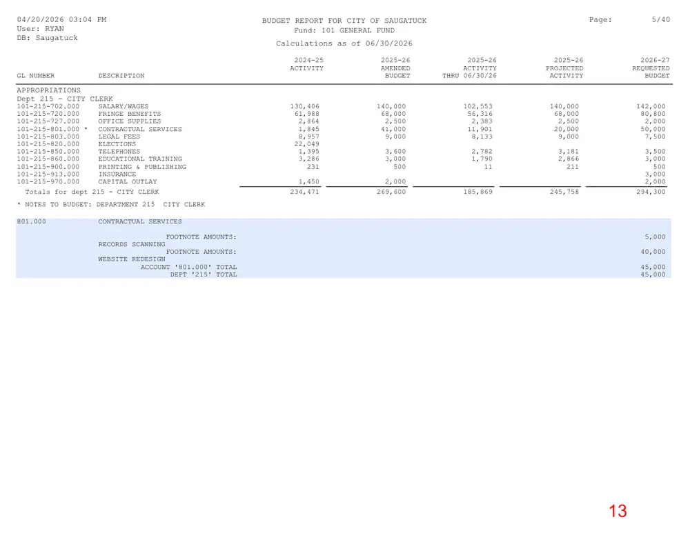 Page 13 of the packet; its text follows