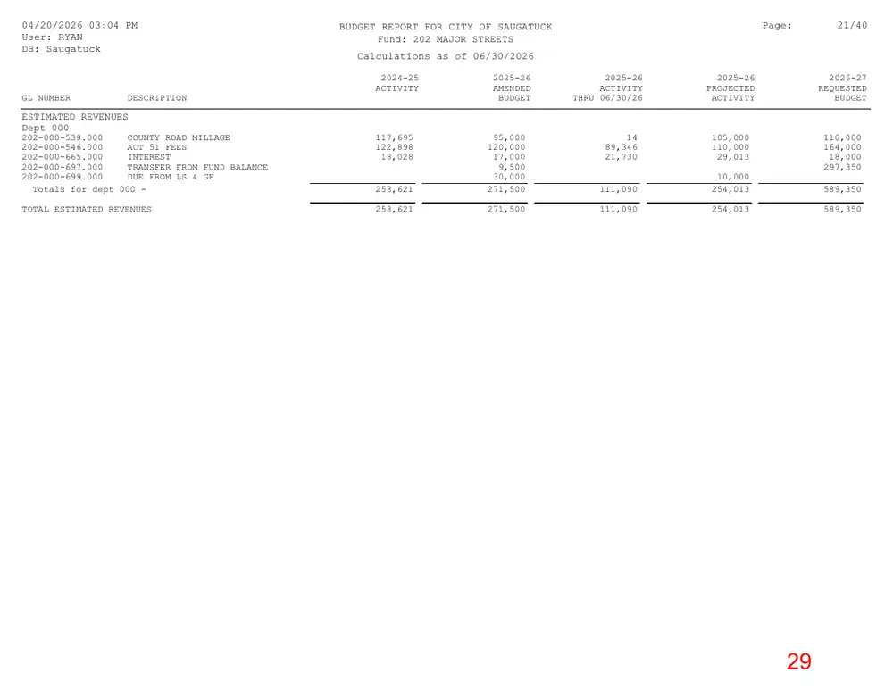 Page 29 of the packet; its text follows