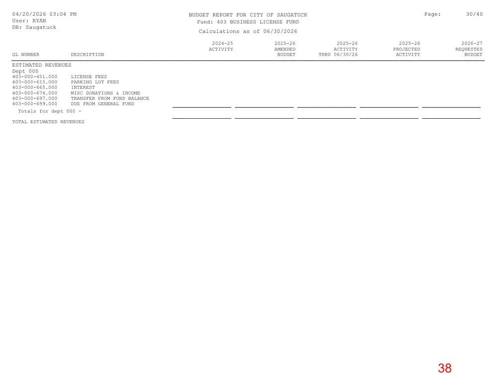 Page 38 of the packet; its text follows