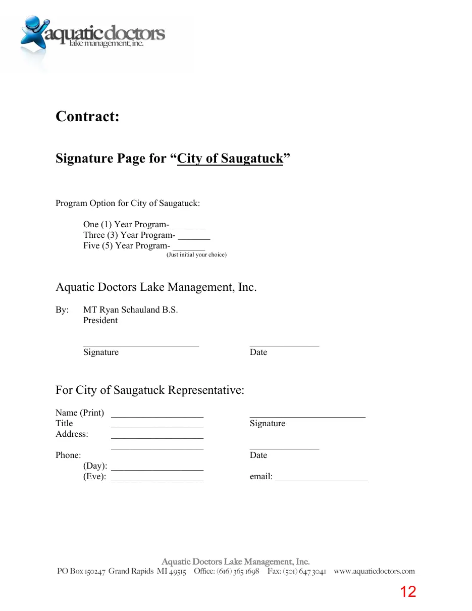Page 12 of the packet; its text follows