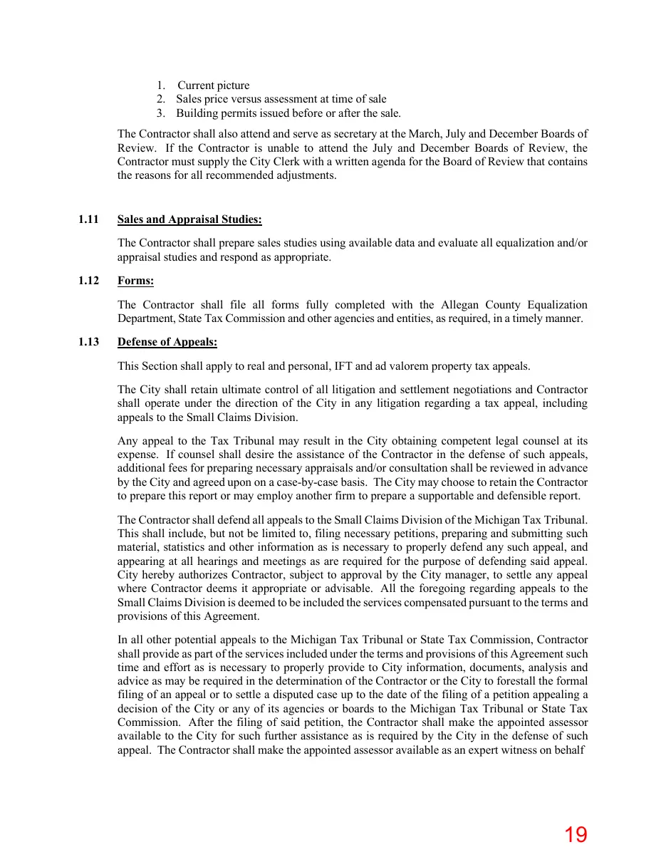 Page 19 of the packet; its text follows