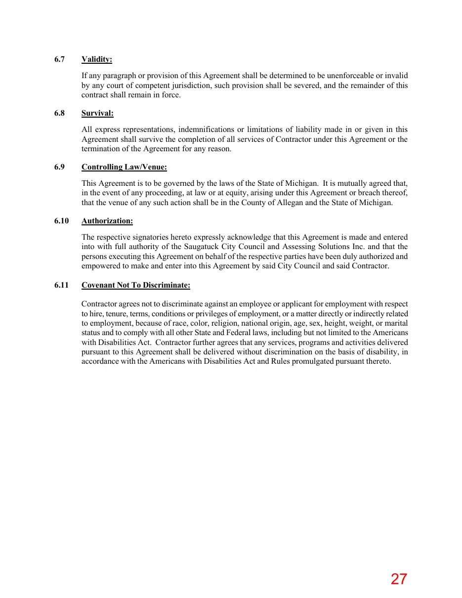 Page 27 of the packet; its text follows