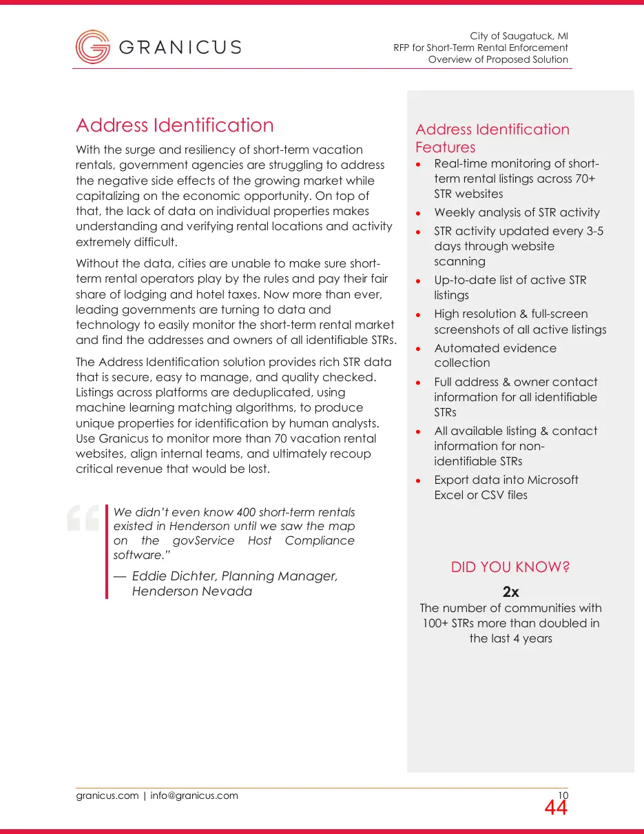 Page 44 of the packet; its text follows