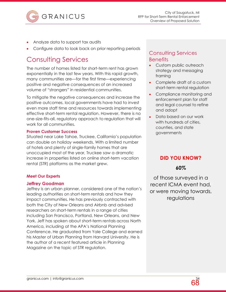 Page 68 of the packet; its text follows
