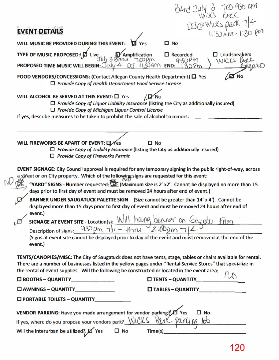 Page 120 of the packet, a scanned page