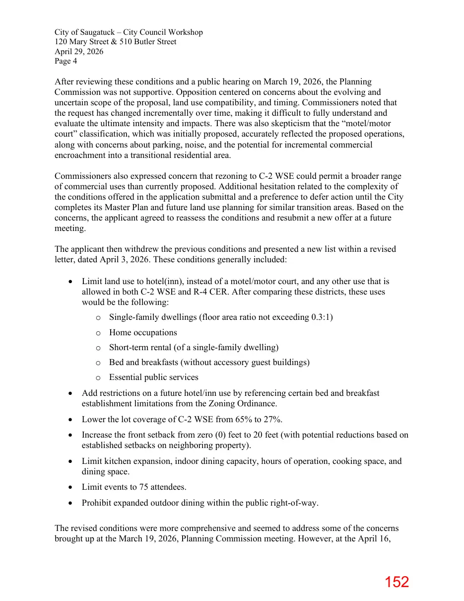 Page 152 of the packet; its text follows
