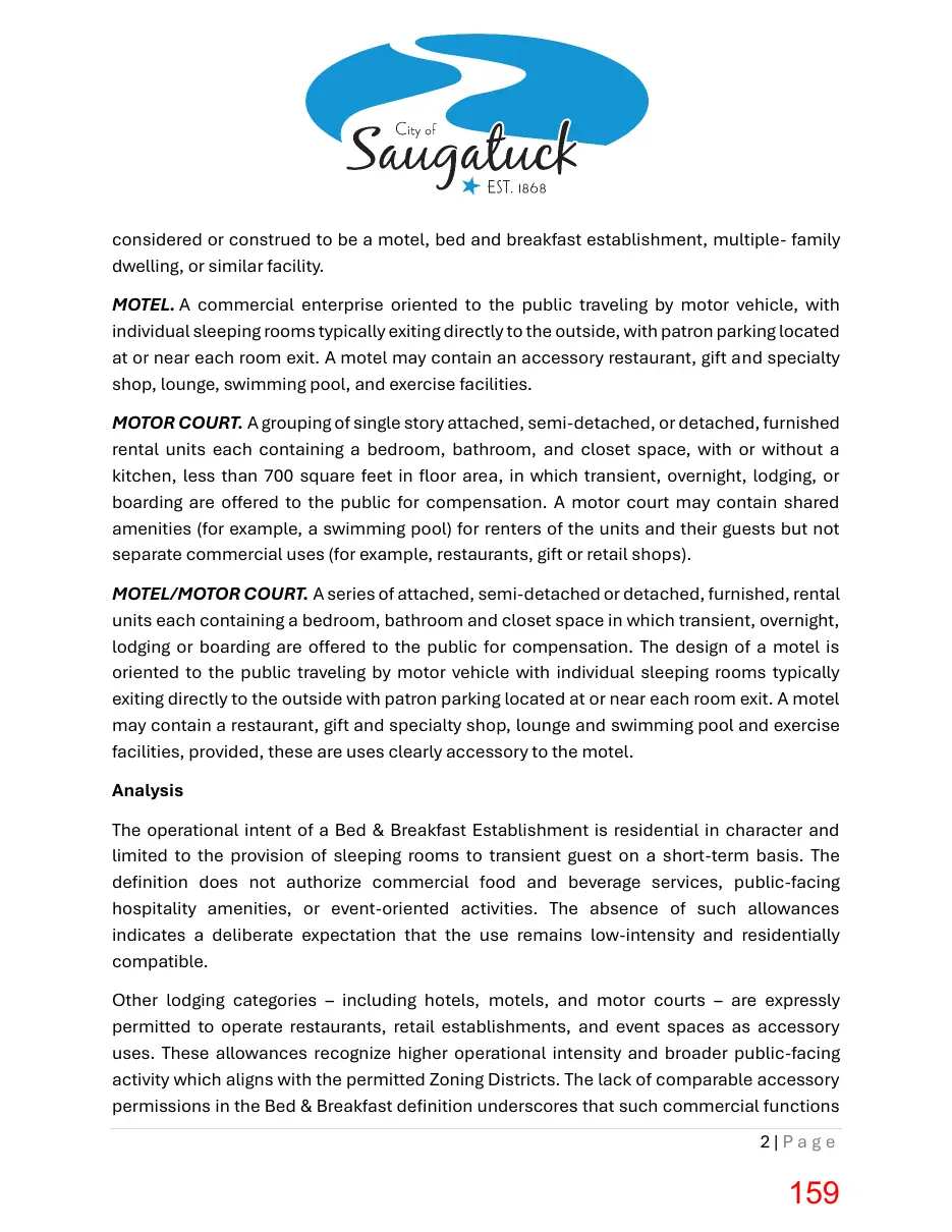 Page 159 of the packet; its text follows