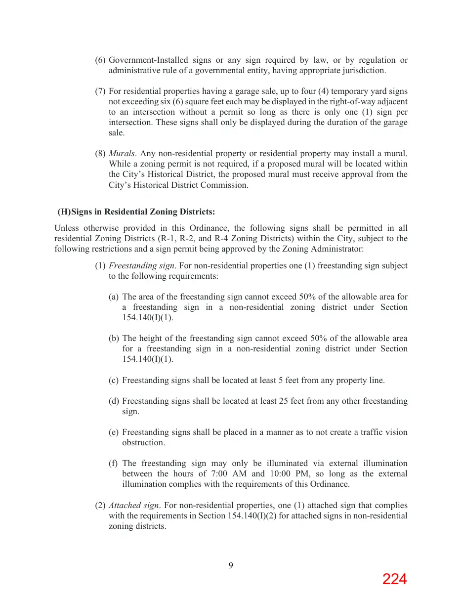 Page 224 of the packet; its text follows