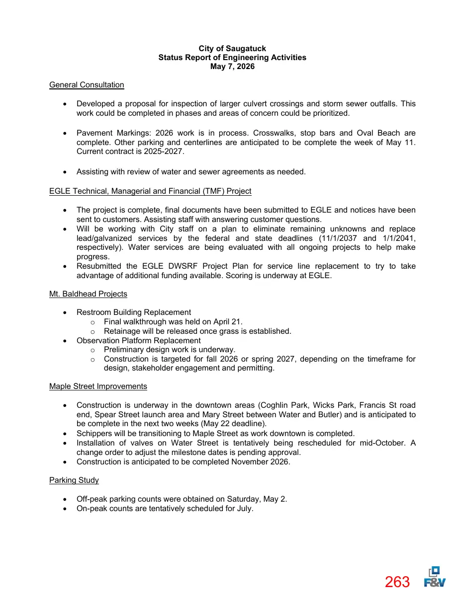 Page 263 of the packet; its text follows