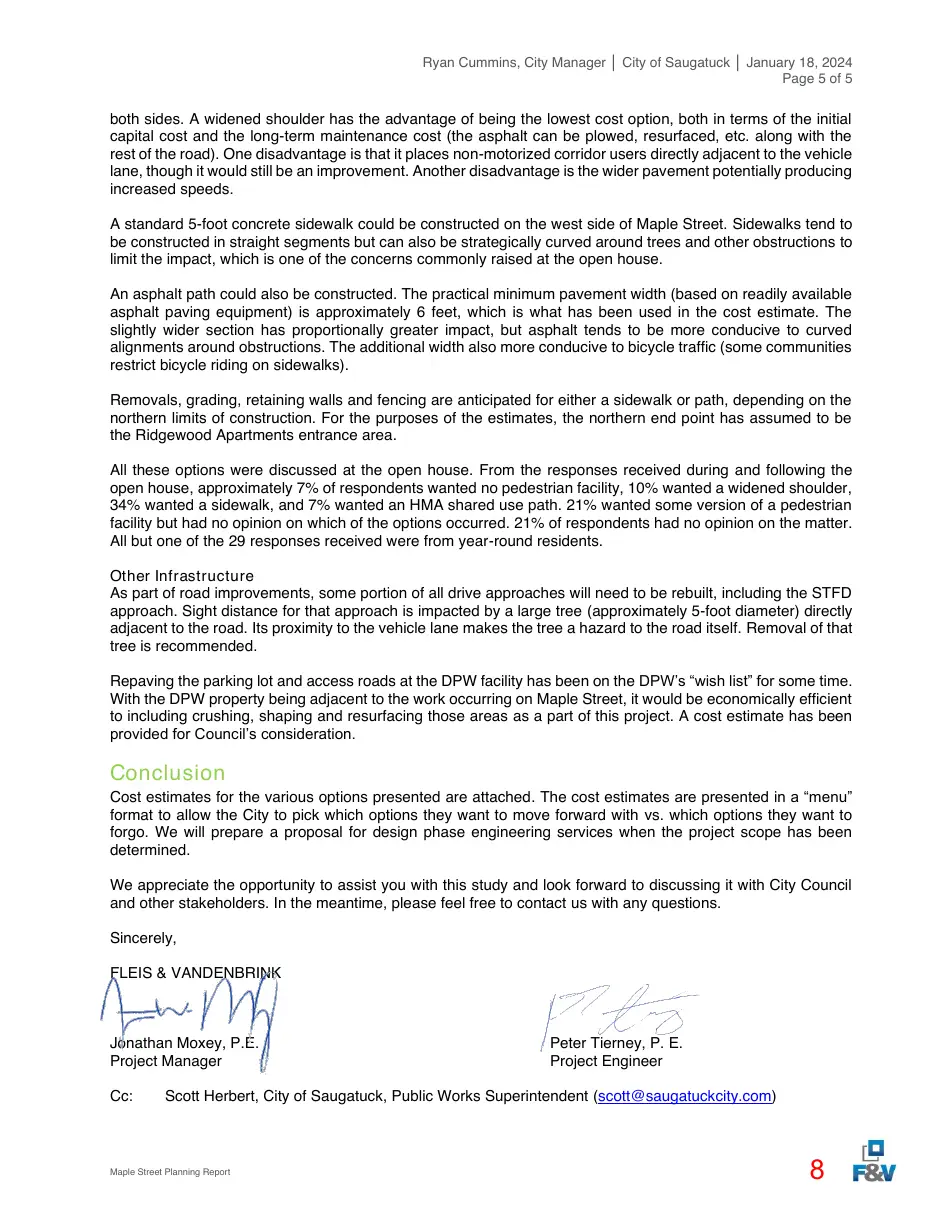 Page 8 of the packet; its text follows