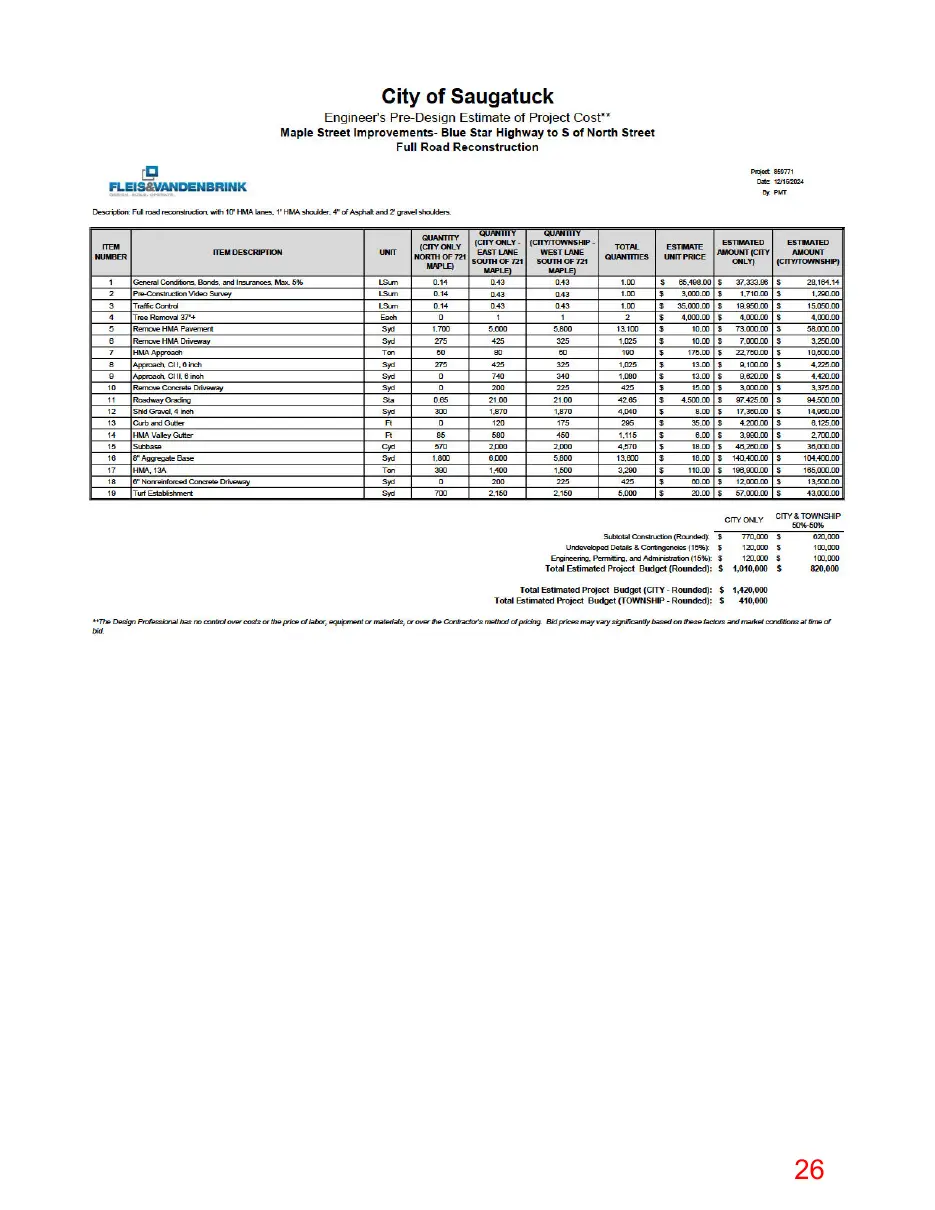 Page 26 of the packet, a scanned page