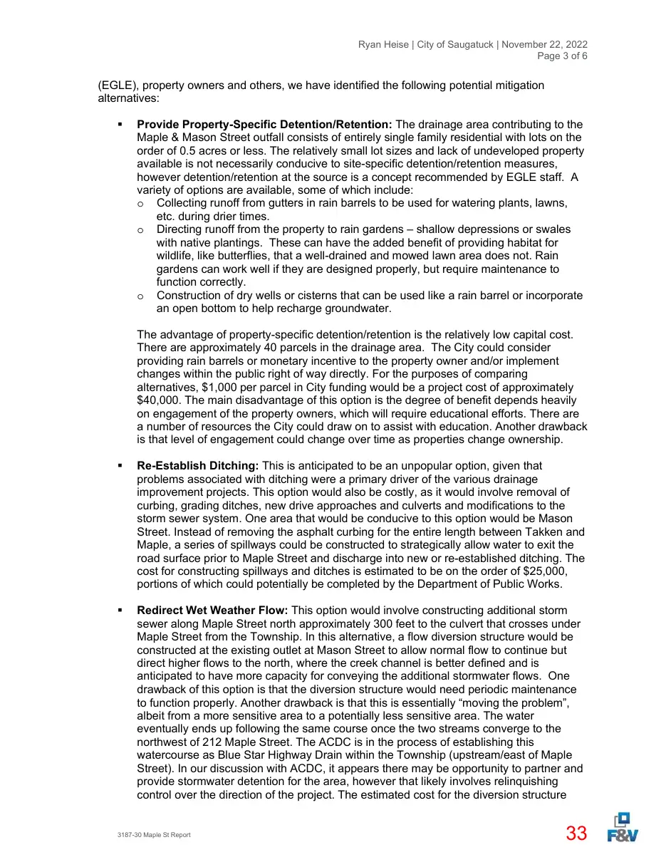 Page 33 of the packet; its text follows